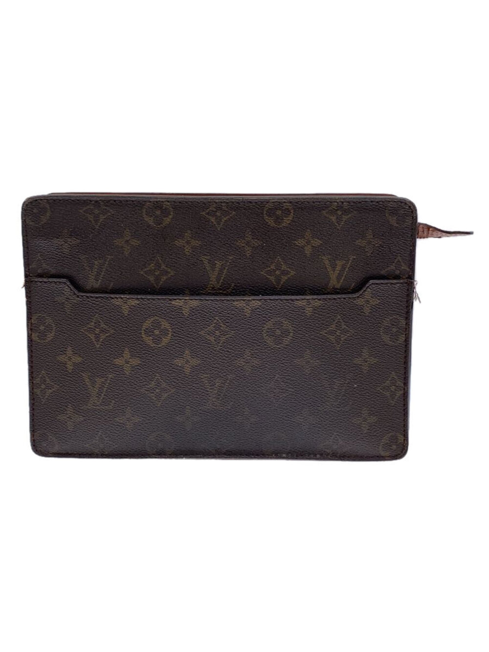 LOUIS VUITTON Pochette Homme Monogram Canvas Brown All over